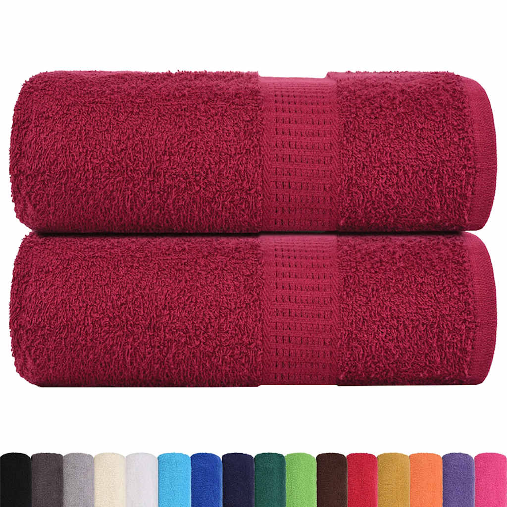 Rankšluosčiai FROGN, 2 vnt., bordo spalvos, 30x30 cm, 360 g/m²