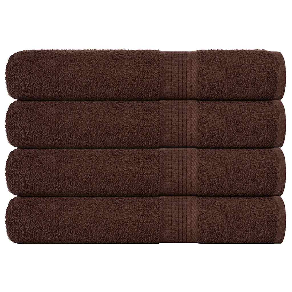 Pirties rankšluosčiai, FROGN, 4 vnt., rudi, 80x200 cm, 360 g/m²