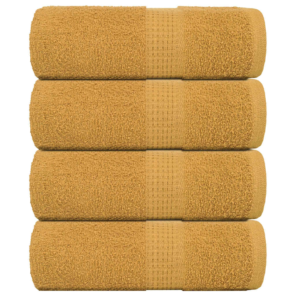 Rankšluosčiai FROGN, 4 vnt., auksiniai, 30x30 cm, 360 g/m²