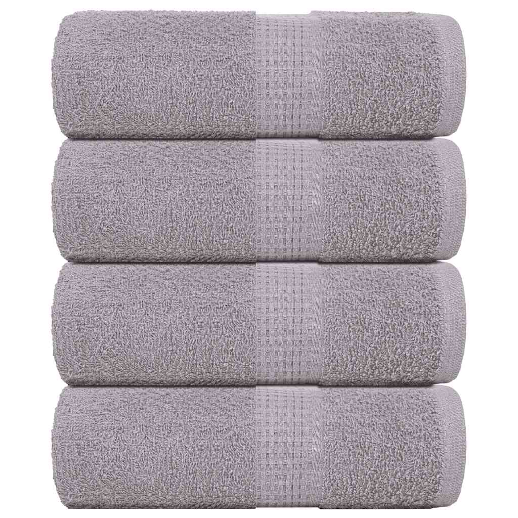 Svečių rankšluosčiai FROGN, 4 vnt., pilki, 30x50 cm, 360 g/m²