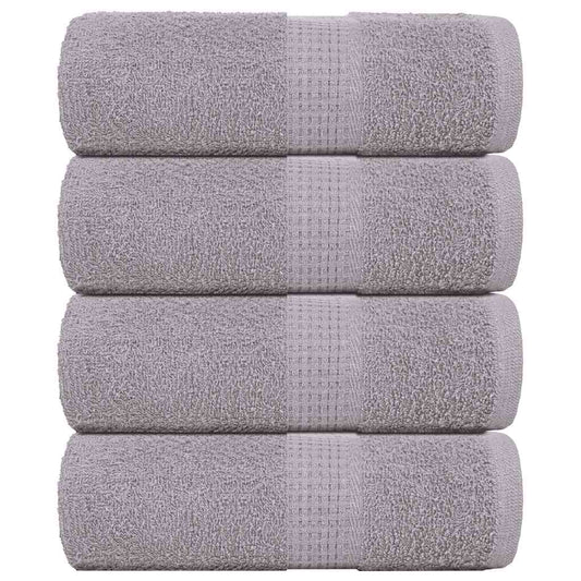 Svečių rankšluosčiai FROGN, 4 vnt., pilki, 30x50 cm, 360 g/m²