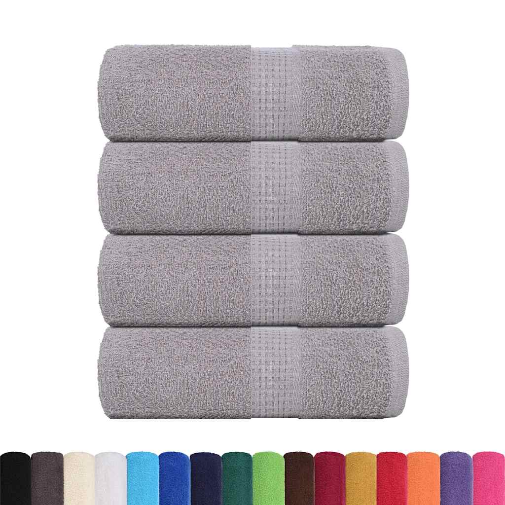 Svečių rankšluosčiai FROGN, 4 vnt., pilki, 30x50 cm, 360 g/m²