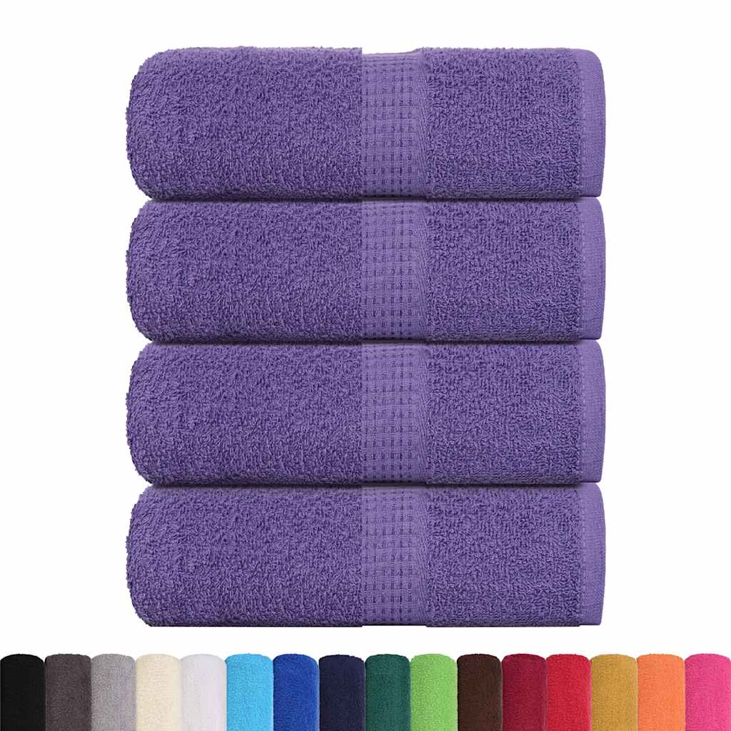 Svečių rankšluosčiai FROGN, 4 vnt., violetiniai, 30x50 cm, 360 g/m²