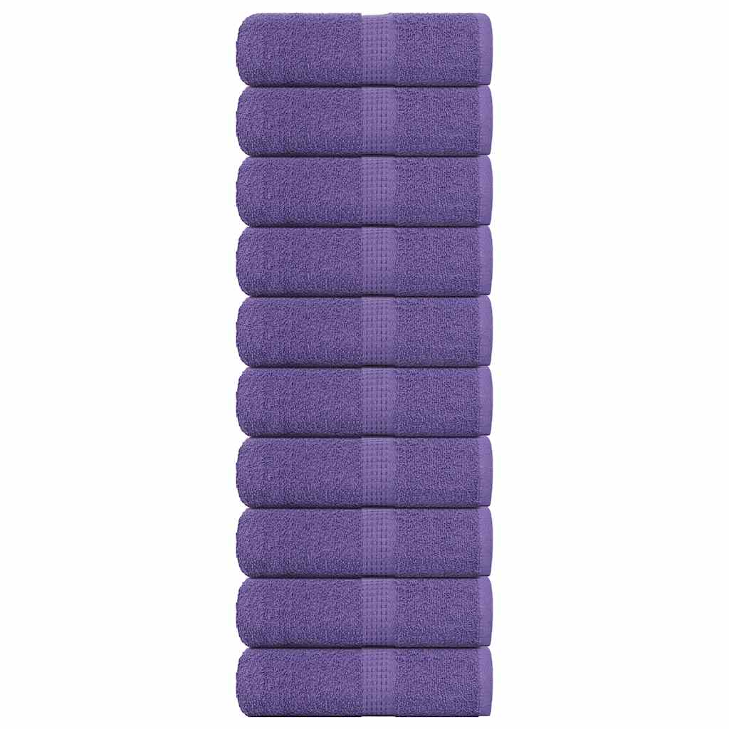 Svečių rankšluosčiai FROGN, 10 vnt., violetiniai, 30x50 cm, 360 g/m²