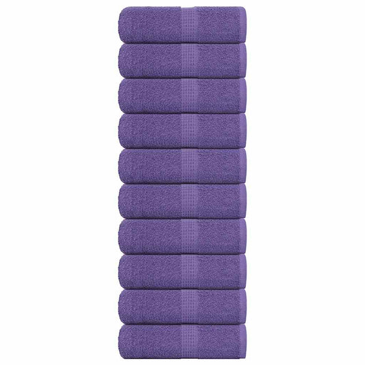 Svečių rankšluosčiai FROGN, 10 vnt., violetiniai, 30x50 cm, 360 g/m²
