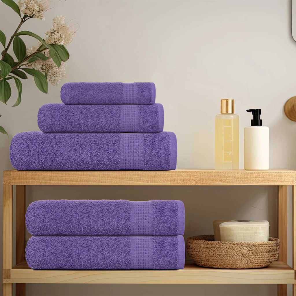 Rankšluosčiai FROGN, 4 vnt., violetiniai, 50x100 cm, 360 g/m²
