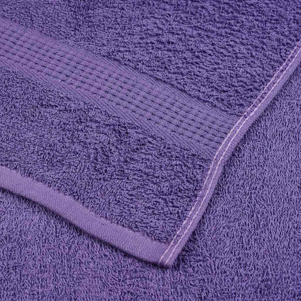 Saunos rankšluosčiai, 2vnt., violetiniai, 80x200 cm, medvilnė