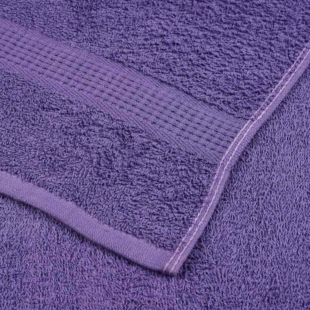 Saunos rankšluosčiai, 4vnt., violetiniai, 80x200 cm, medvilnė
