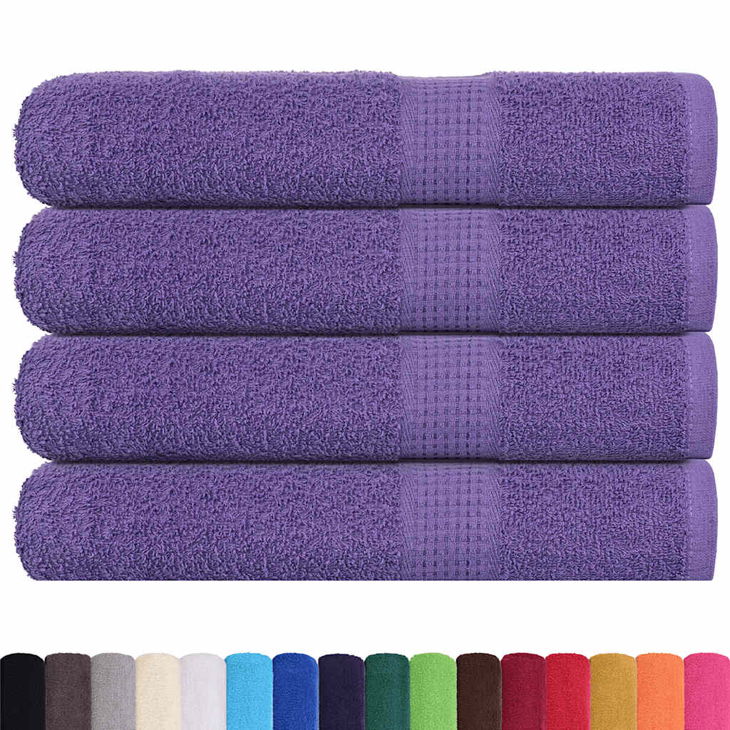 Rankšluosčiai, FROGN, 4 vnt., violetiniai, 100x200 cm, 360 g/m²