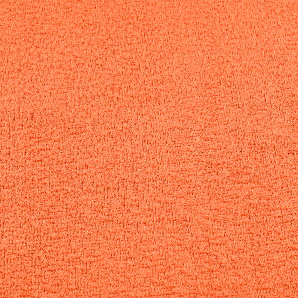 Saunos rankšluosčiai, 2vnt., oranžiniai, 80x200 cm, medvilnė