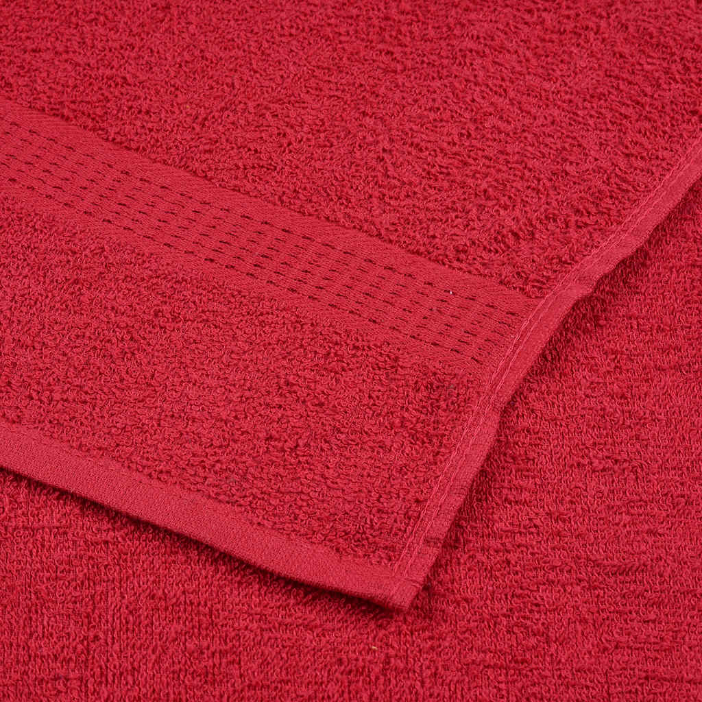 Svečių rankšluosčiai FROGN, 10 vnt., raudoni, 30x50 cm, 360 g/m²