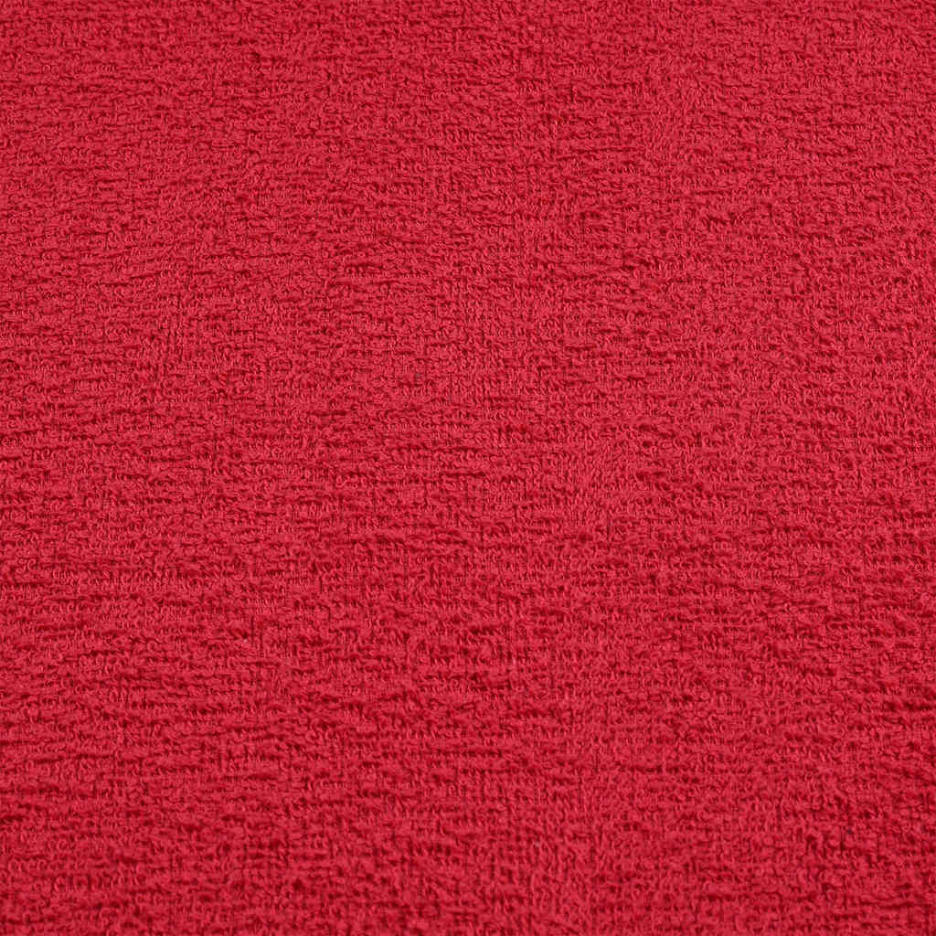 Rankšluosčiai, 4vnt., raudoni, 100x200 cm, medvilnė, 360g/m²