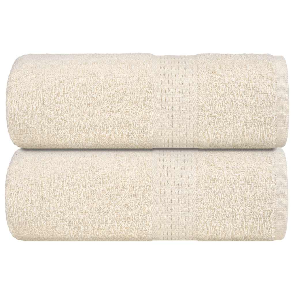 Rankšluosčiai FROGN, 2 vnt., kreminės spalvos, 30x30 cm, 360 g/m²