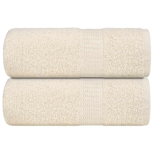 Rankšluosčiai FROGN, 2 vnt., kreminės spalvos, 30x30 cm, 360 g/m²