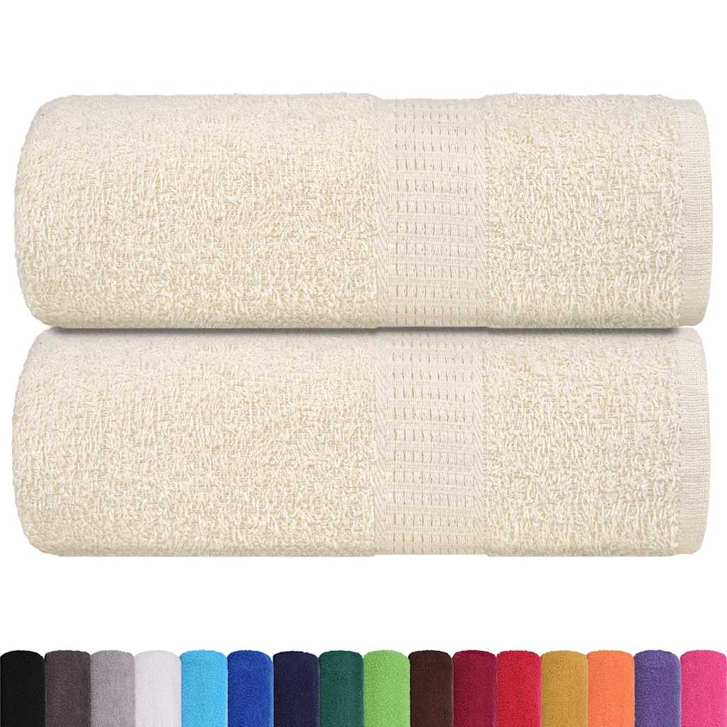 Rankšluosčiai FROGN, 2 vnt., kreminės spalvos, 30x30 cm, 360 g/m²