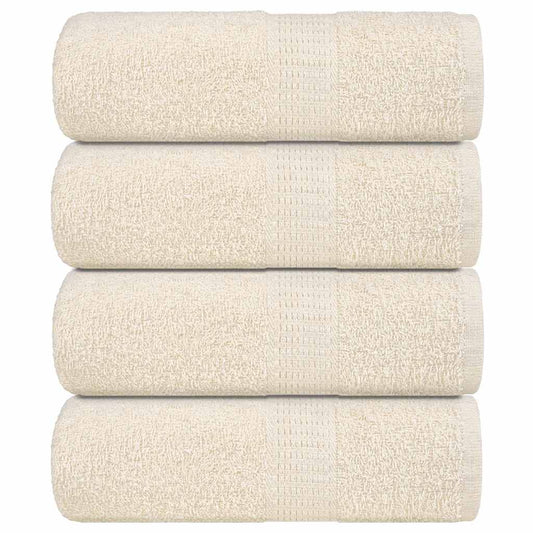 Rankšluosčiai FROGN, 4 vnt., kreminės spalvos, 30x30 cm, 360 g/m²
