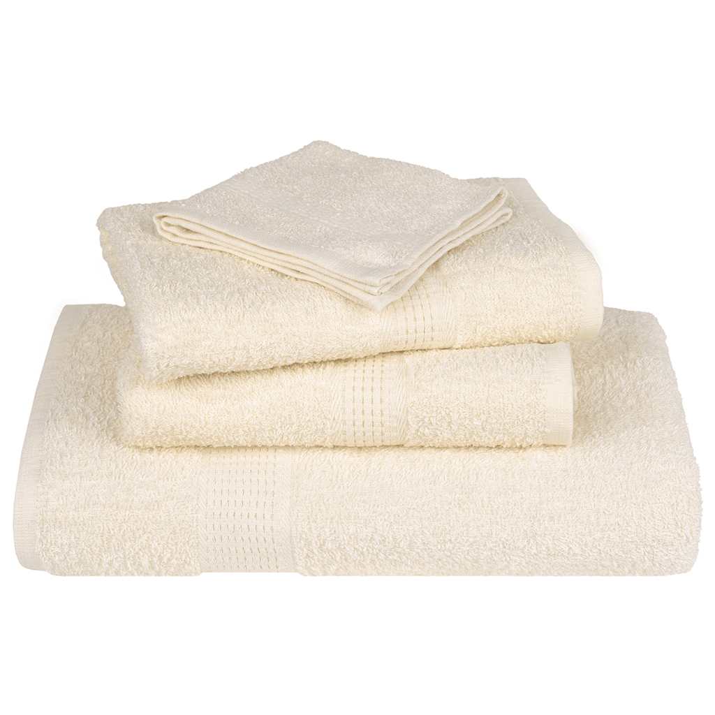 Rankšluosčiai FROGN, 4 vnt., kreminės spalvos, 30x30 cm, 360 g/m²