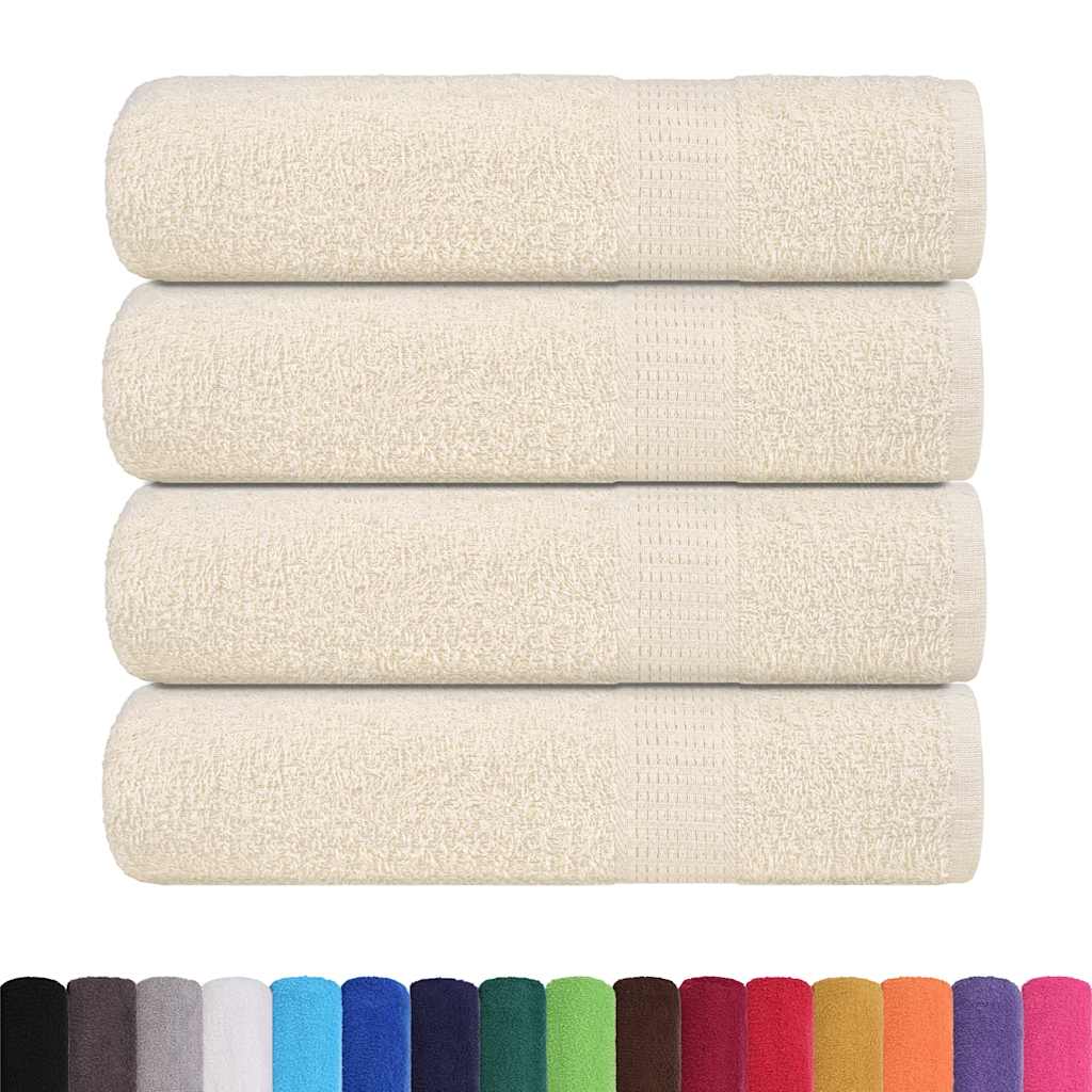 Rankšluosčiai FROGN, 4 vnt., kreminės spalvos, 50x100 cm, 360 g/m²