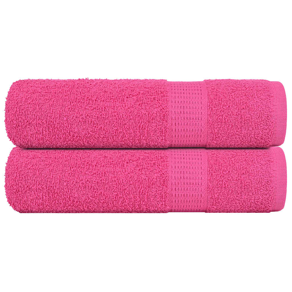 Rankšluosčiai FROGN, 2 vnt., rožiniai, 50x100 cm, 360 g/m²