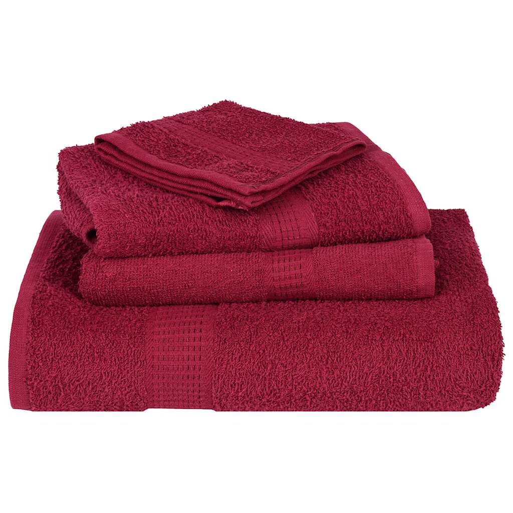 8 dalių rankšluosčių komplektas FROGN bordo spalvos, 360 g/m²