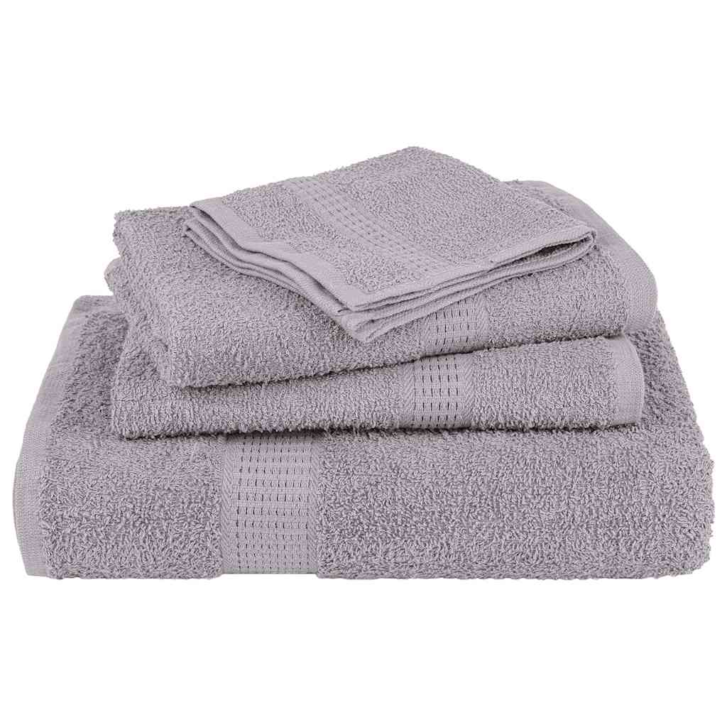 Rankšluosčių rinkinys, 8vnt., pilki, 100% medvilnė, 360g/m²