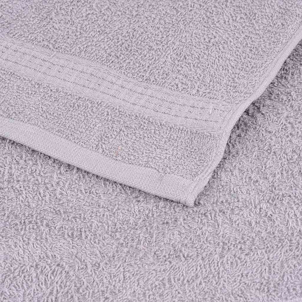 Rankšluosčių rinkinys, 8vnt., pilki, 100% medvilnė, 360g/m²