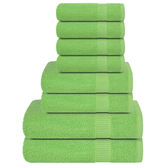 Rankšluosčių rinkinys, 8vnt., žali, 100% medvilnė, 360g/m²