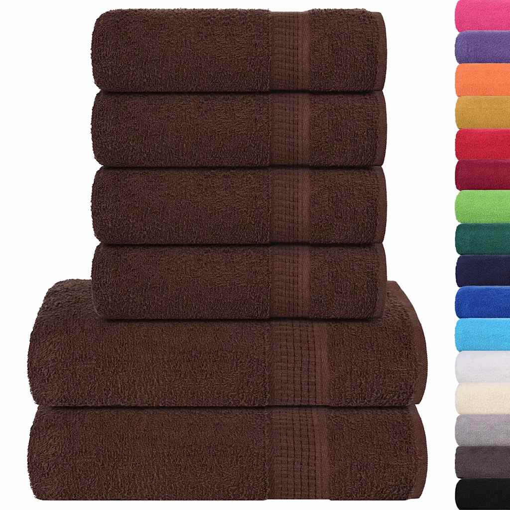 6 dalių rankšluosčių komplektas FROGN rudas, 360 g/m²