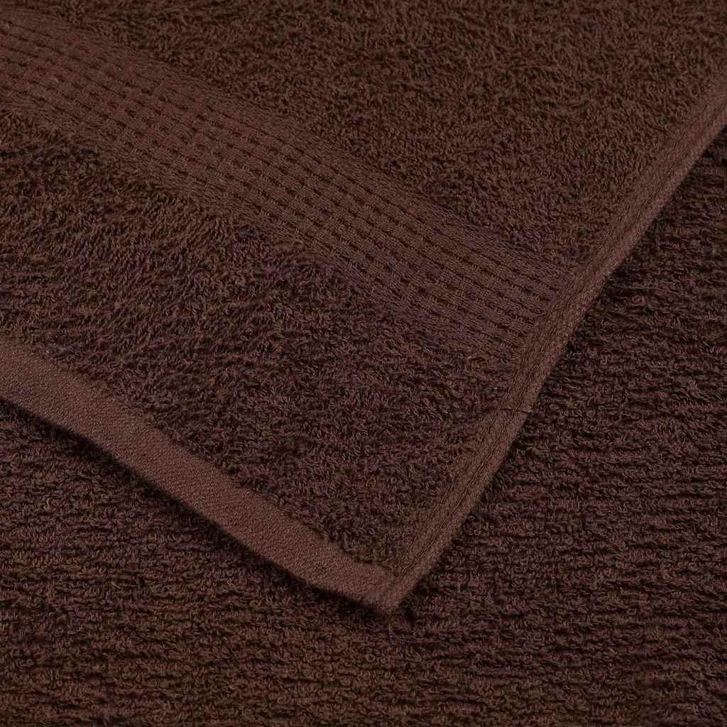 Rankšluosčių rinkinys, 6vnt., rudi, 100% medvilnė, 360g/m²