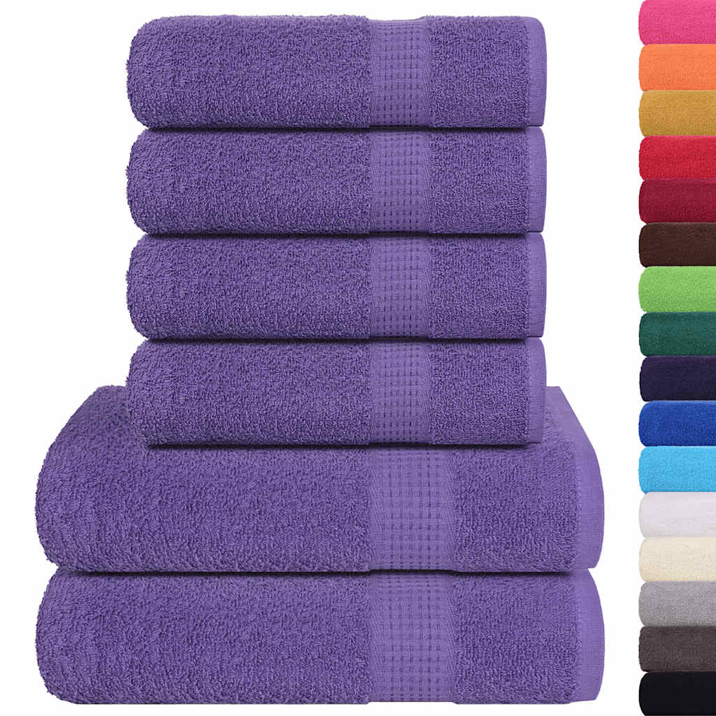 6 dalių rankšluosčių komplektas FROGN violetinis, 360 g/m²