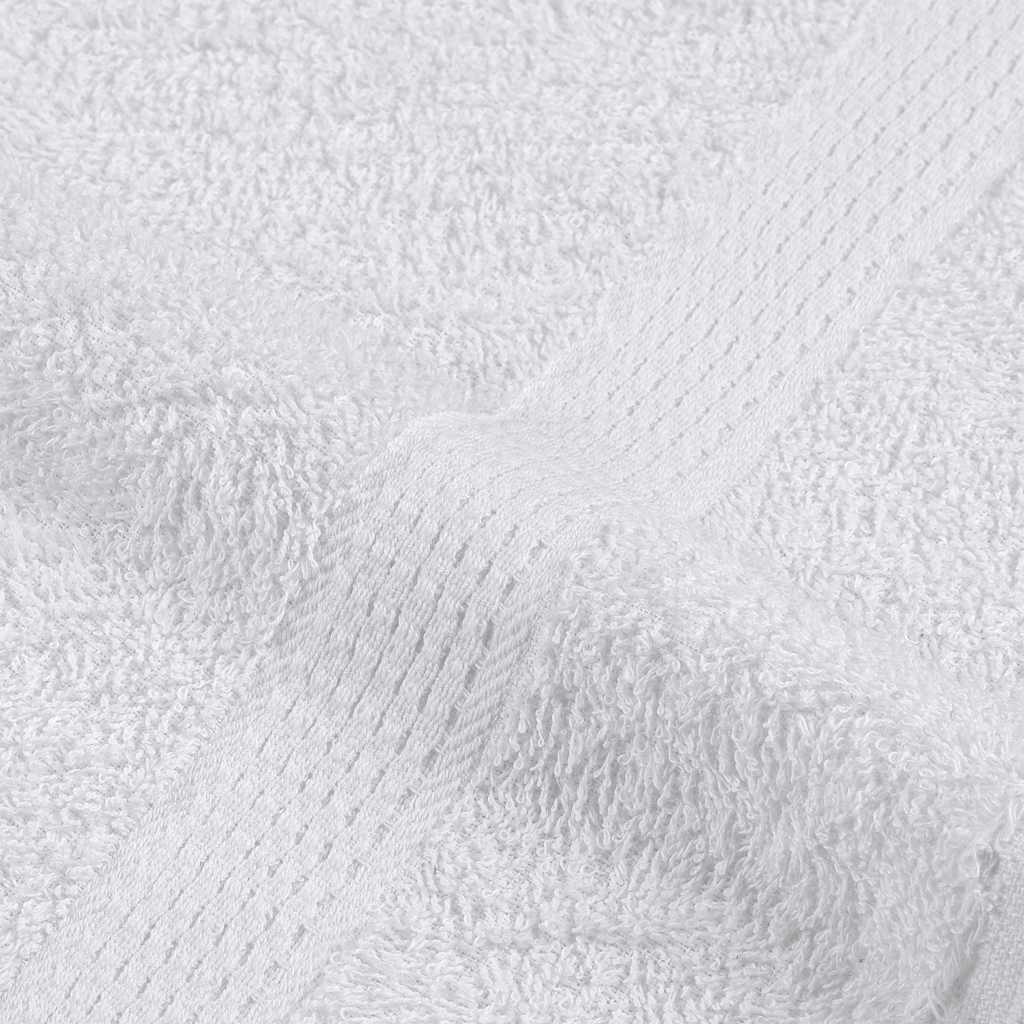Rankšluosčių rinkinys, 12vnt., balti, 100% medvilnė, 360g/m²