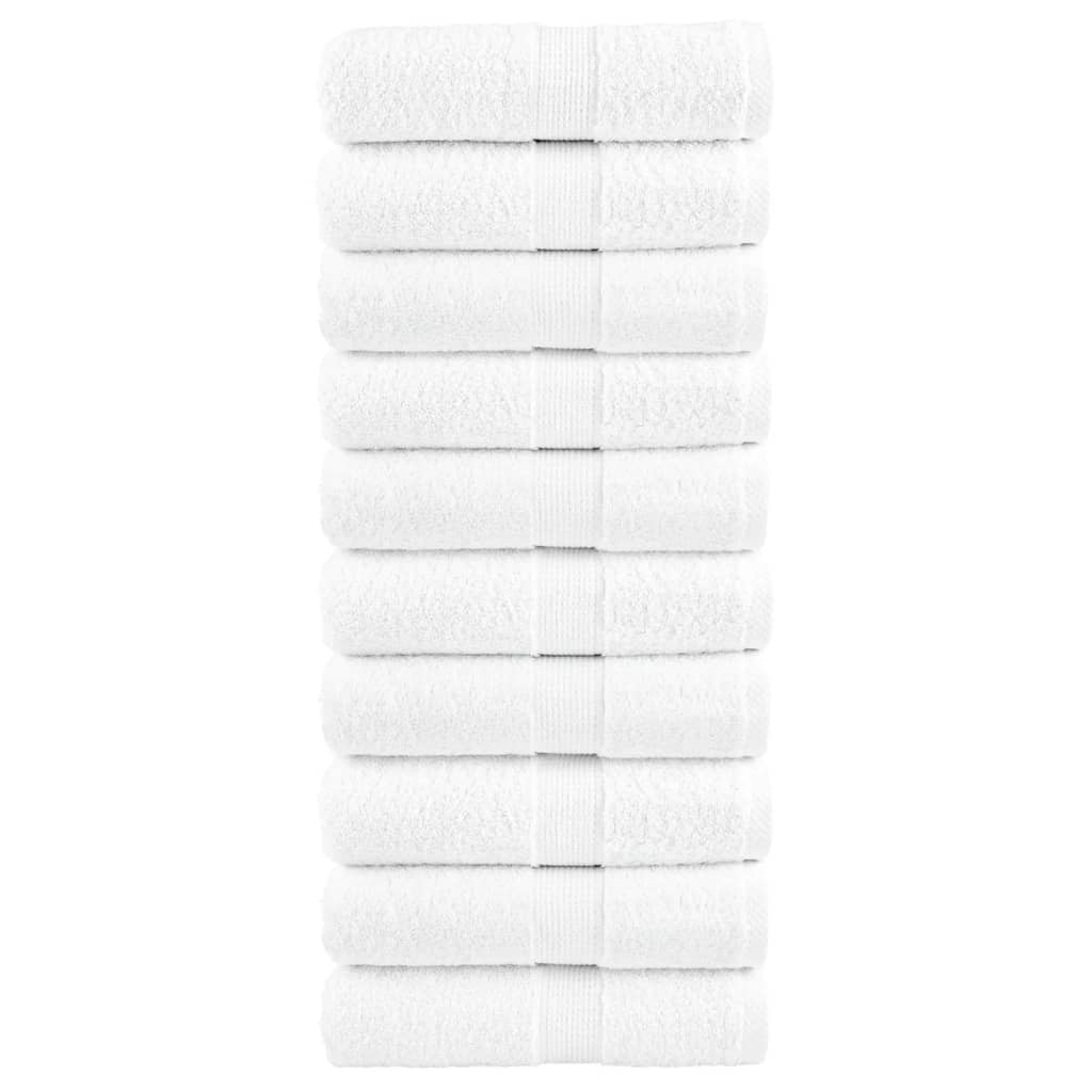 Rankšluosčiai SOLUND, 10vnt., balti, 30x30cm, 600g/m²