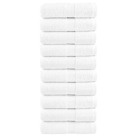 Rankšluosčiai SOLUND, 10vnt., balti, 30x30cm, 600g/m²