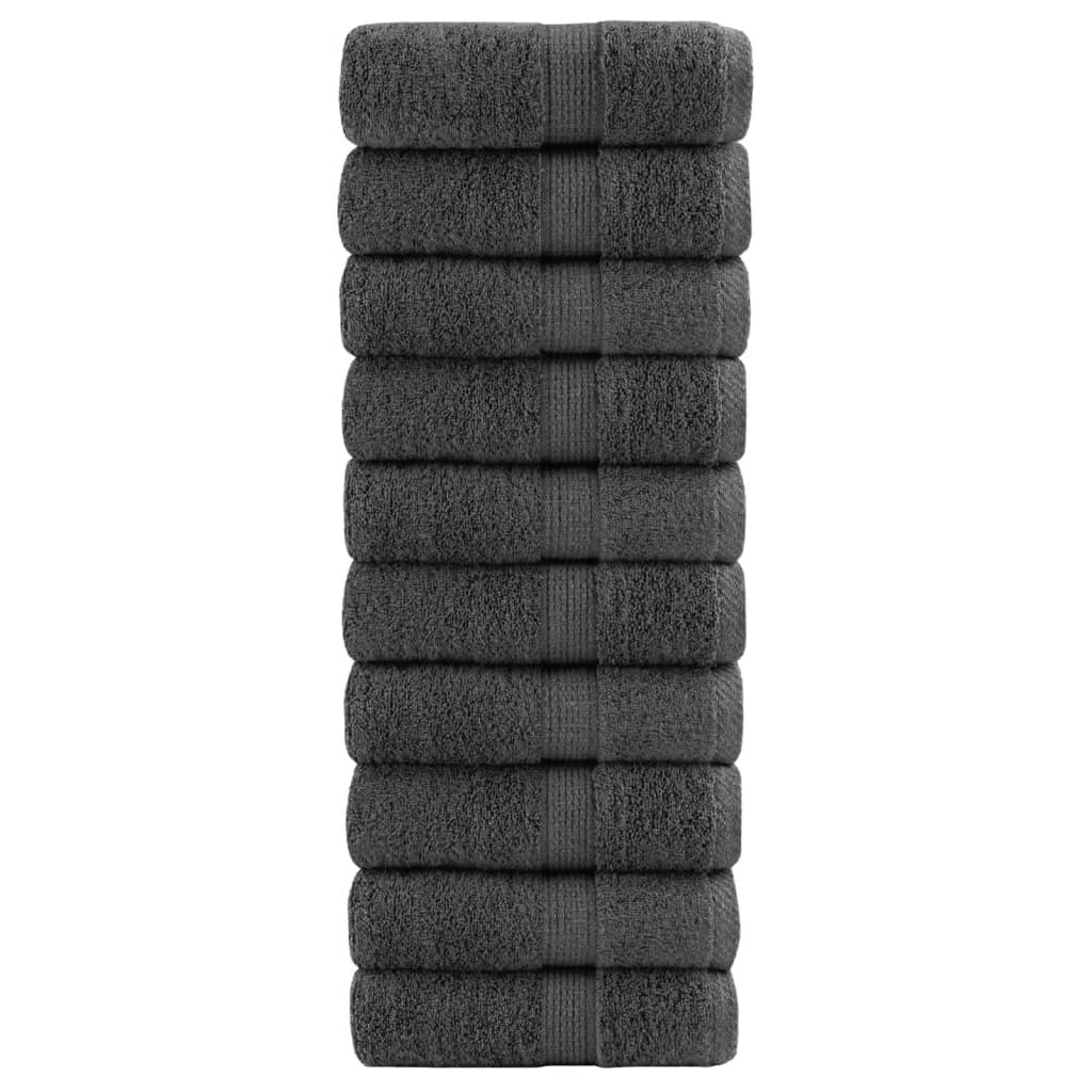 Rankšluosčiai SOLUND, 10vnt., antracito, 30x30cm, 600g/m²