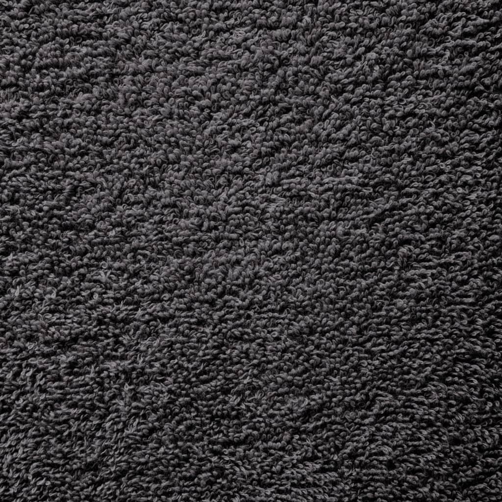 Aukščiausios kokybės svečių rankšluosčiai SOLUND, 4 vnt., antracito spalvos, 30x50 cm, 600 g/m²