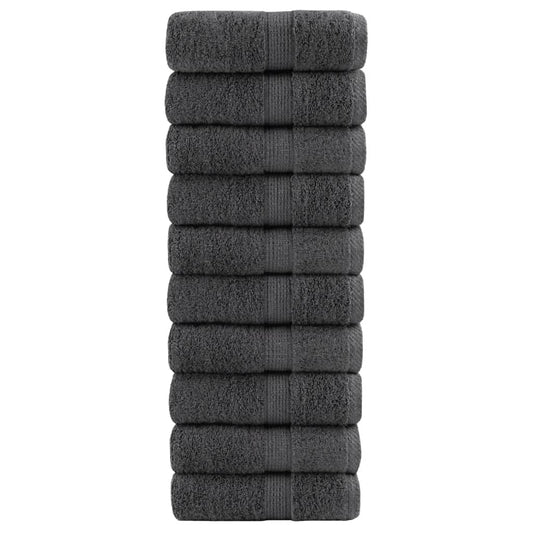 Svečių rankšluosčiai SOLUND, 10vnt., antracito, 30x50cm 600g/m²