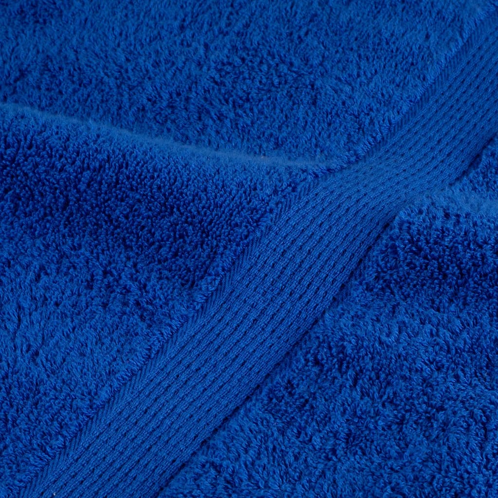 Aukščiausios kokybės svečių rankšluosčiai SOLUND, 4 vnt., mėlyni, 30x50 cm, 600 g/m²