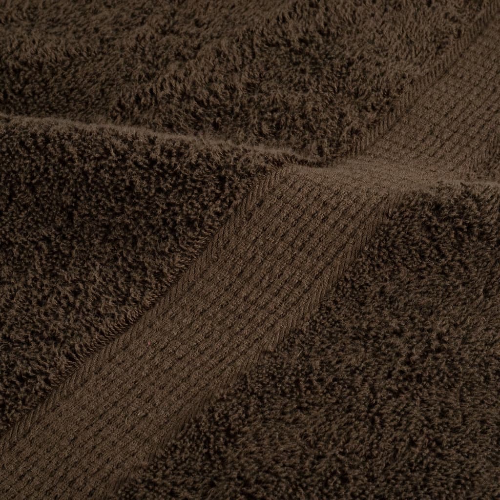 Pirties rankšluosčiai SOLUND, 4vnt., rudi, 80x200cm, 600g/m²