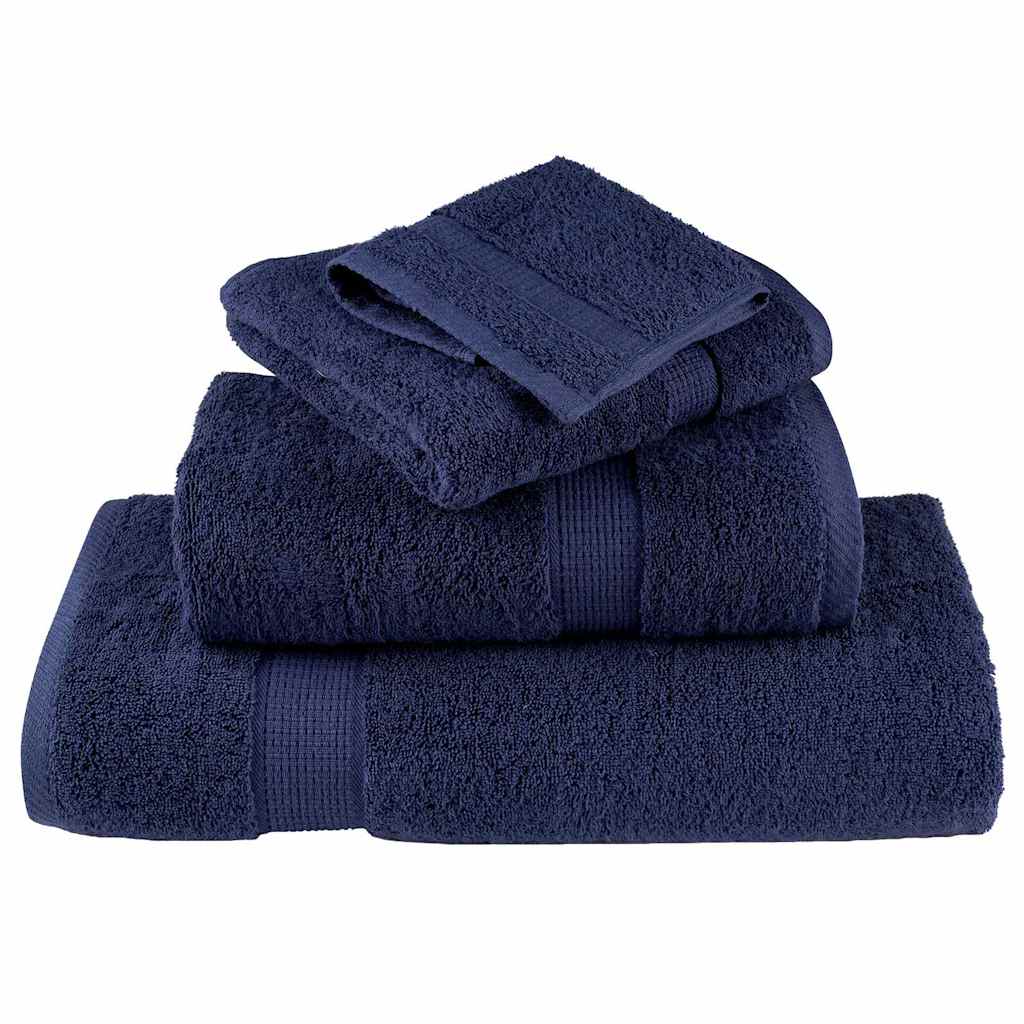 Kampai 4 pcs Tamsiai mėlyna 15 x 21 cm Medvilnė