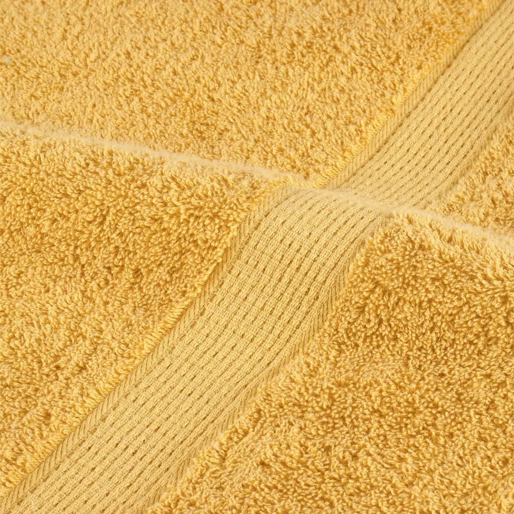 Dušo rankšluosčiai, SOLUND, 4vnt., auksiniai, 70x140cm, 600g/m²