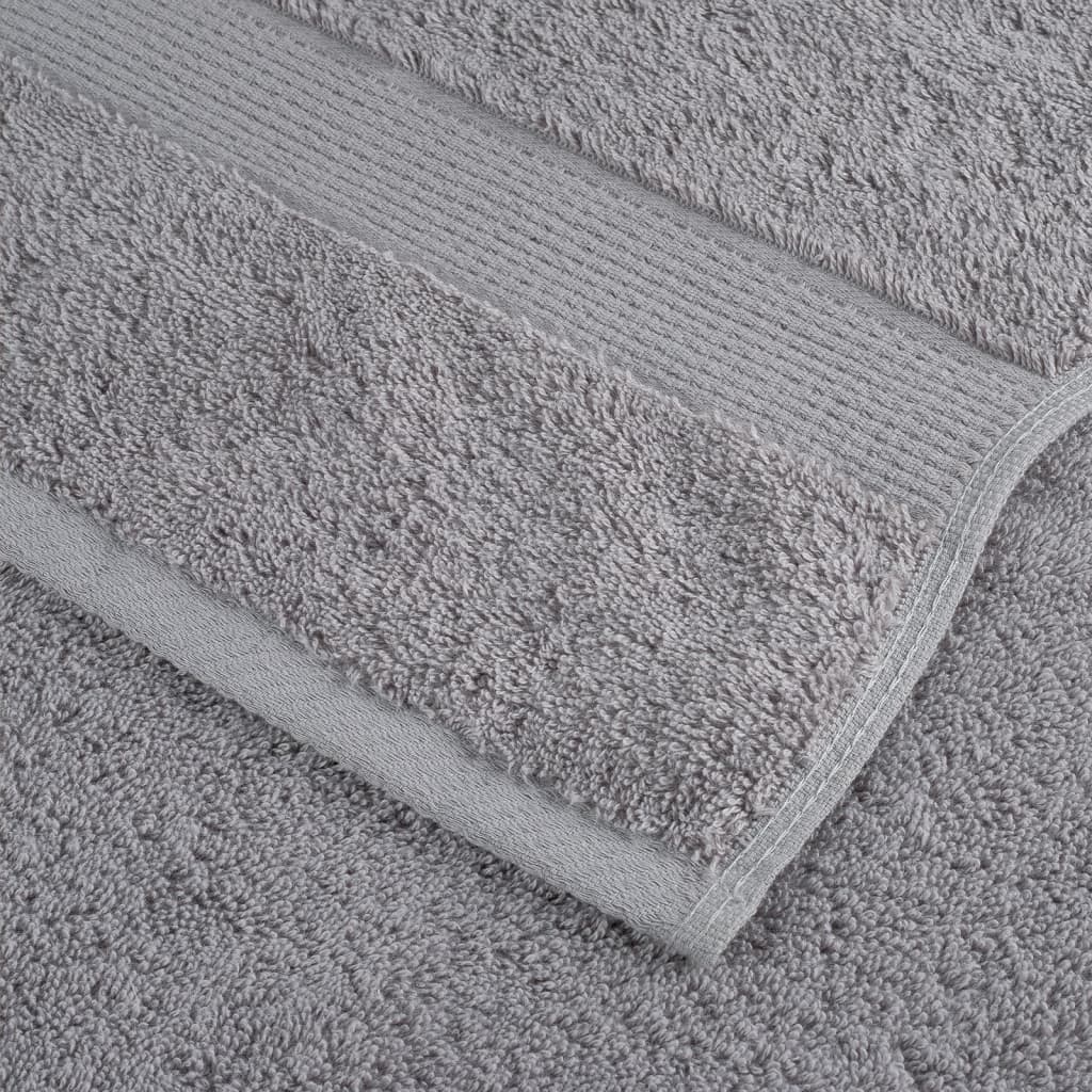 Dušo rankšluosčiai, SOLUND, 4vnt., pilki, 70x140cm, 600g/m²