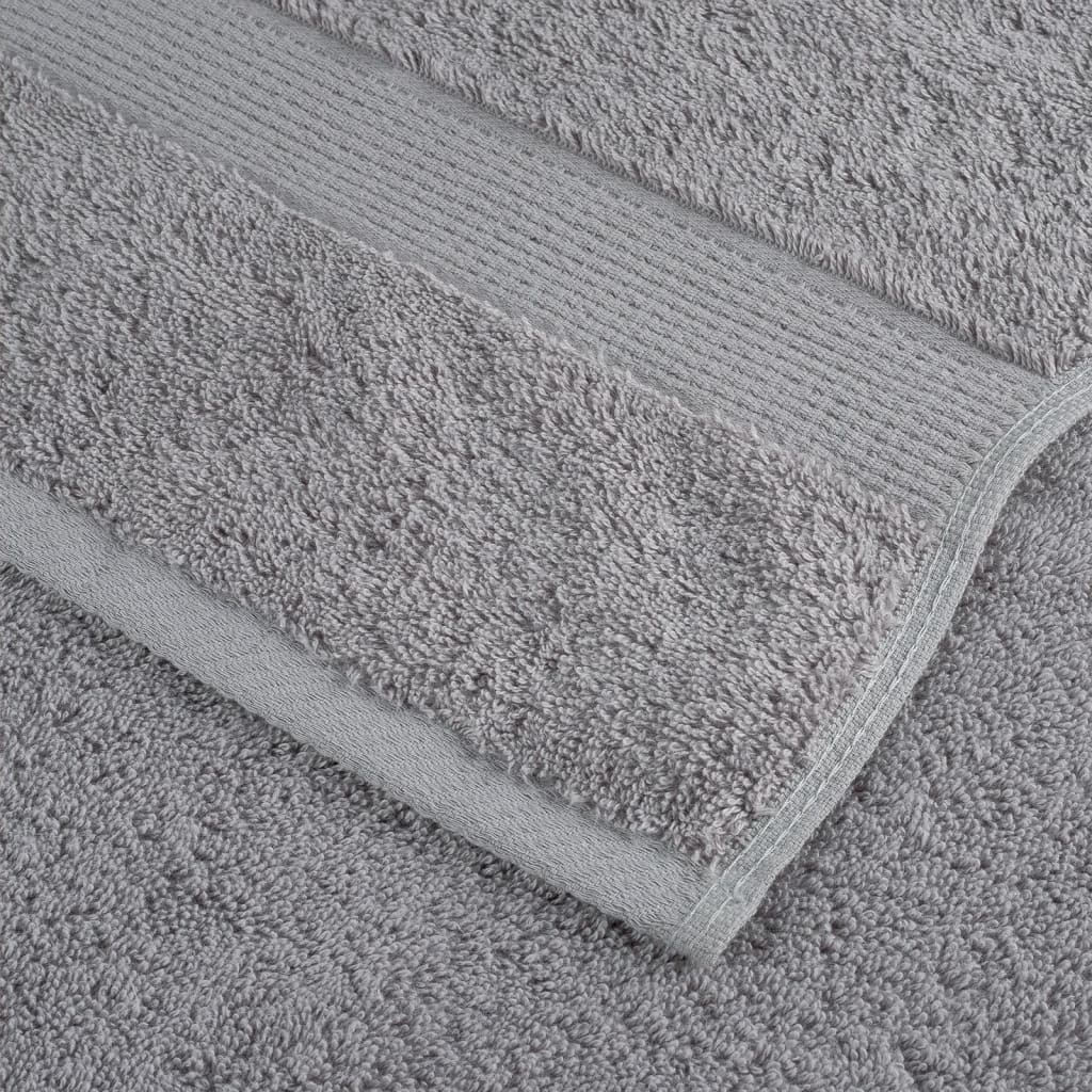 Vonios rankšluosčiai, SOLUND, 4vnt., pilki, 100x150cm, 600g/m²