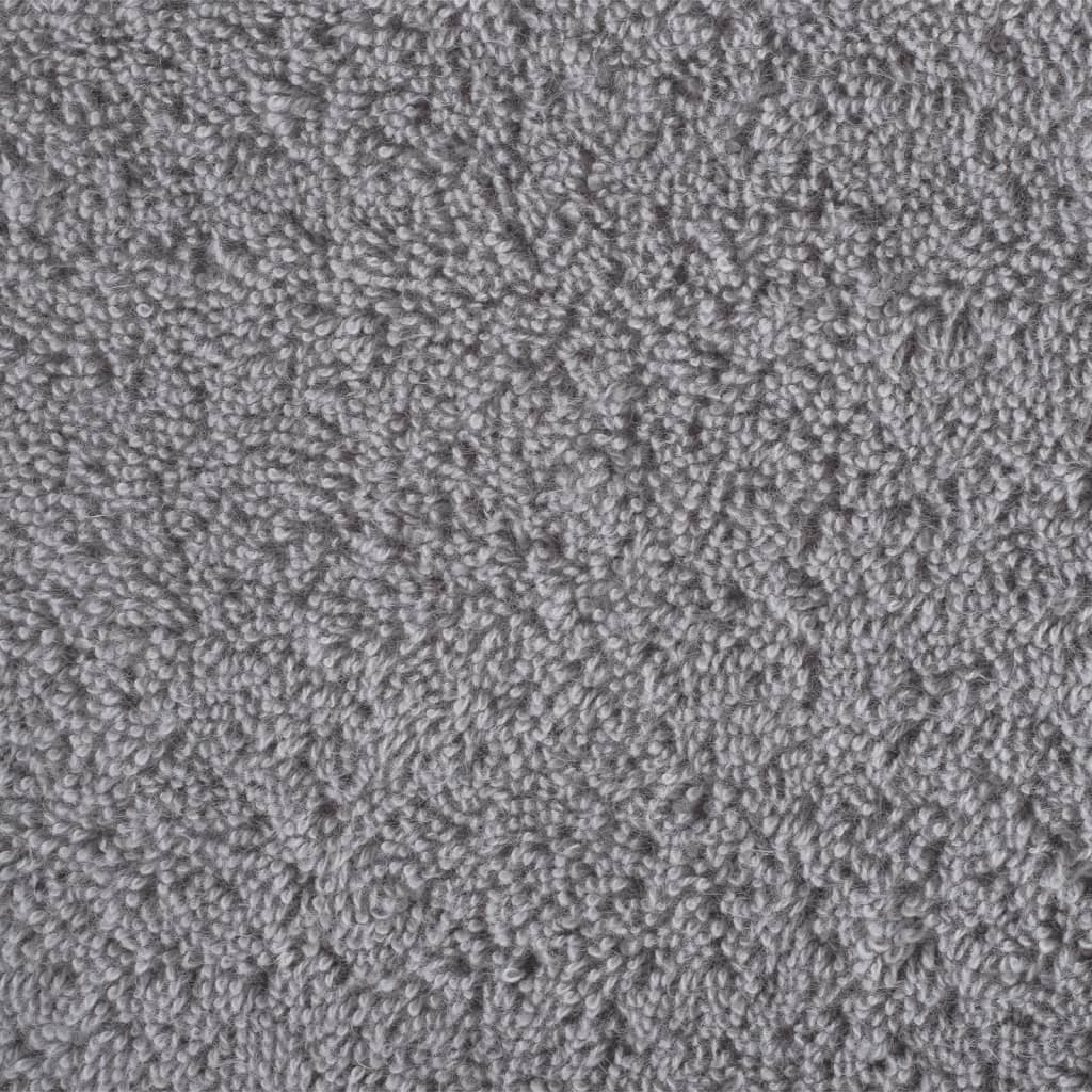 Pirties rankšluosčiai, SOLUND, 4vnt., pilki, 80x200cm, 600g/m²
