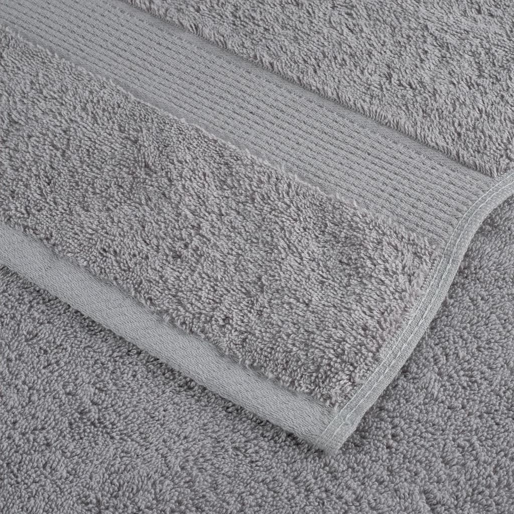 Pirties rankšluosčiai, SOLUND, 4vnt., pilki, 80x200cm, 600g/m²