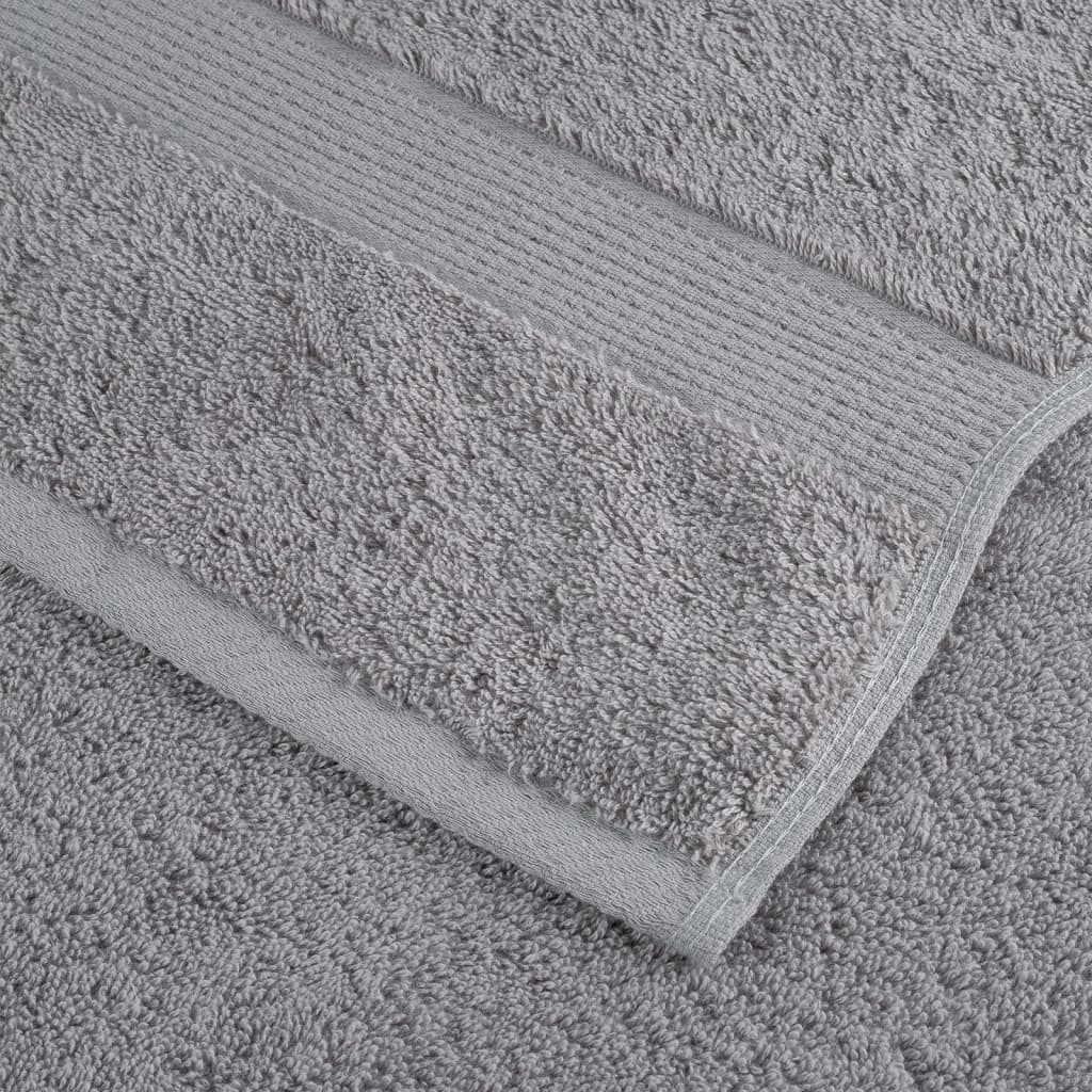 Pirties rankšluosčiai, SOLUND, 10vnt. pilki, 80x200cm, 600g/m²