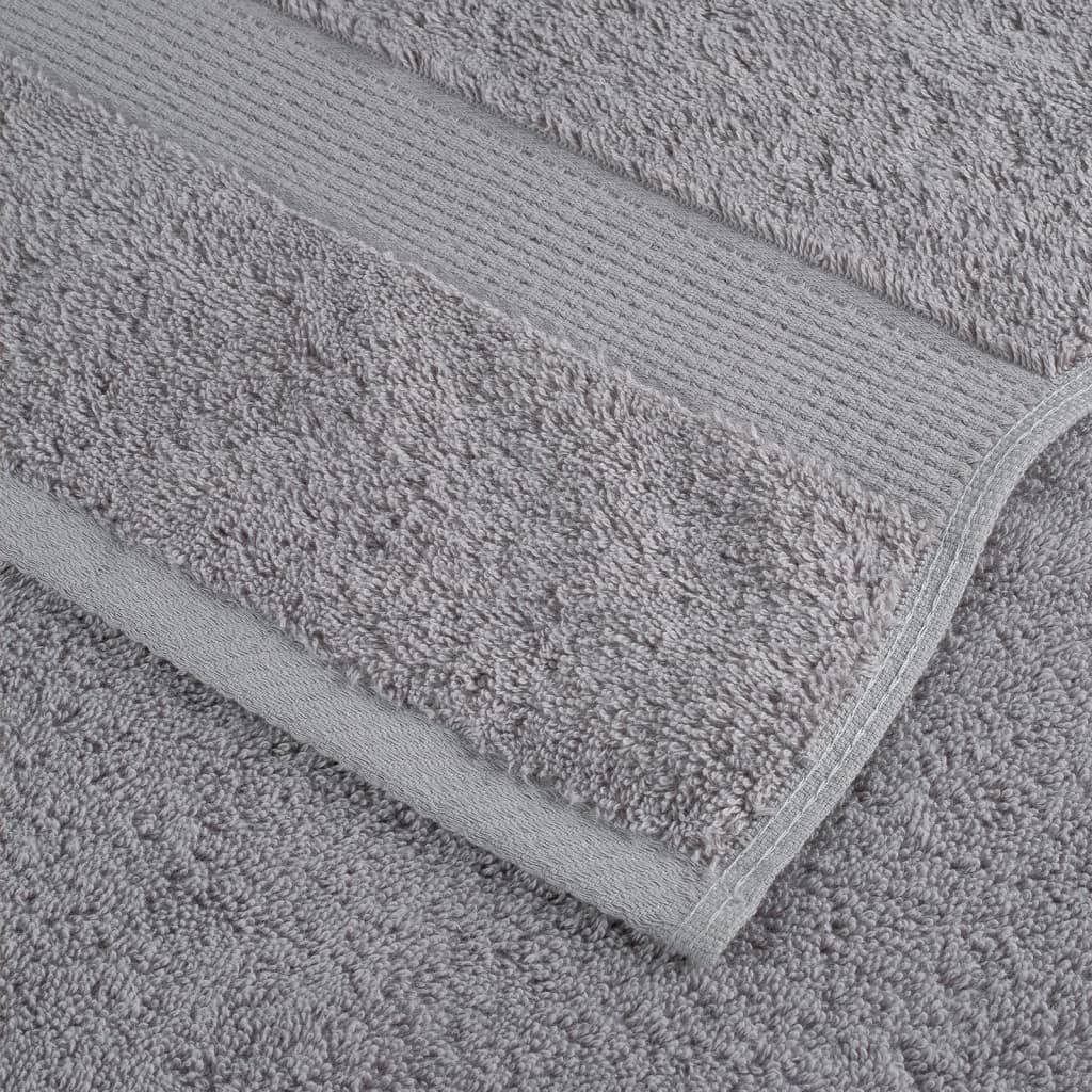 Rankšluosčiai SOLUND, 4vnt., pilki, 100x200cm, 600g/m²