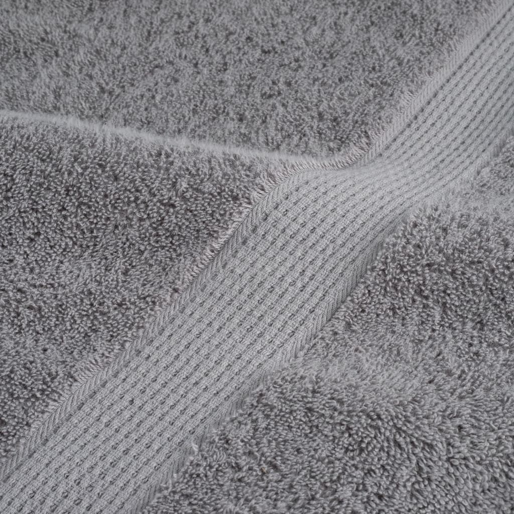 Rankšluosčiai SOLUND, 4vnt., pilki, 100x200cm, 600g/m²