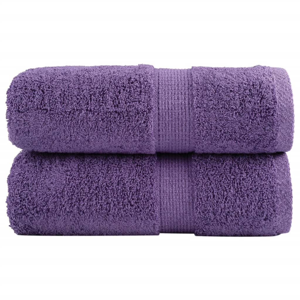 Aukščiausios kokybės rankšluosčiai SOLUND, 2 vnt., violetiniai, 30x30 cm, 600 g/m²