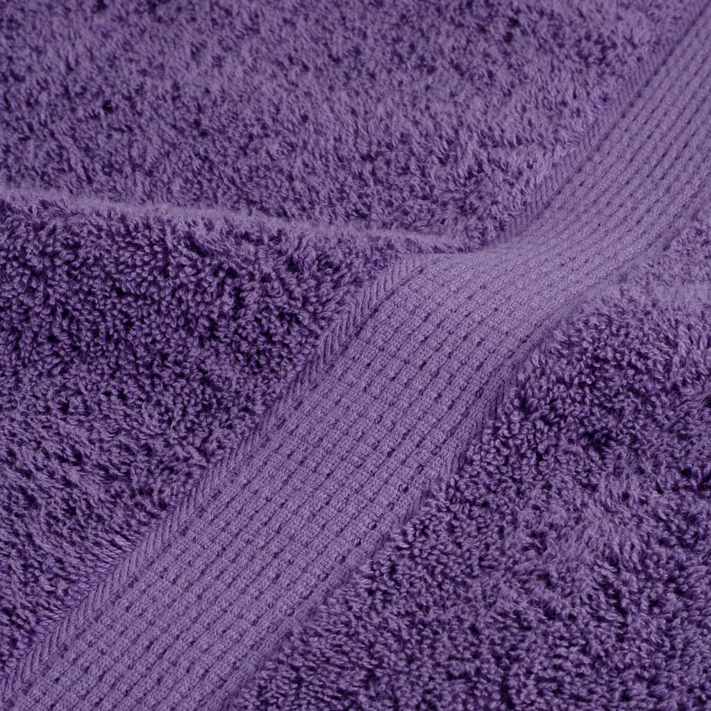 Aukščiausios kokybės rankšluosčiai SOLUND, 4 vnt., violetiniai, 30x30 cm, 600 g/m²