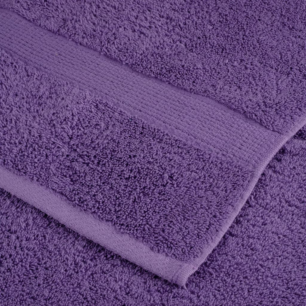Dušo rankšluosčiai SOLUND, 10vnt., violetiniai 70x140cm 600g/m²